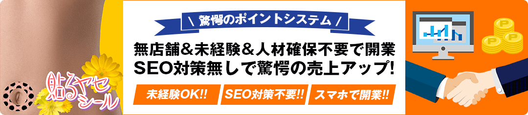 驚愕のポイントシステム 無店舗&未経験&人材確保不要で開業SEO対策無しで驚愕の売上アップ!